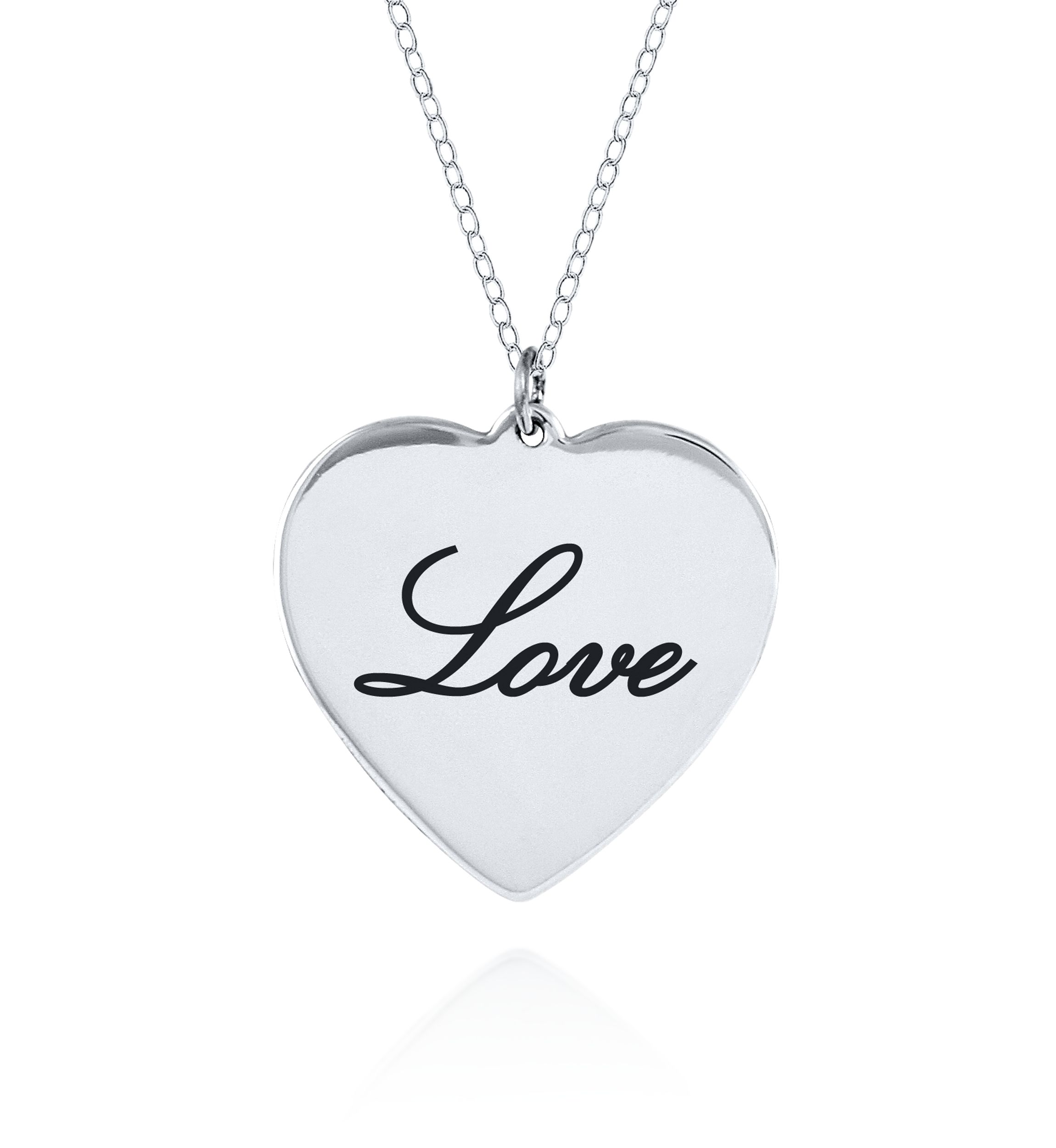 Sterling Silver Love Heart Pendant
