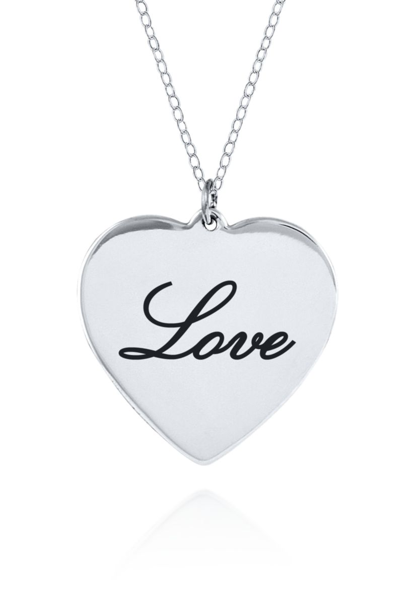 Sterling Silver Love Heart Pendant