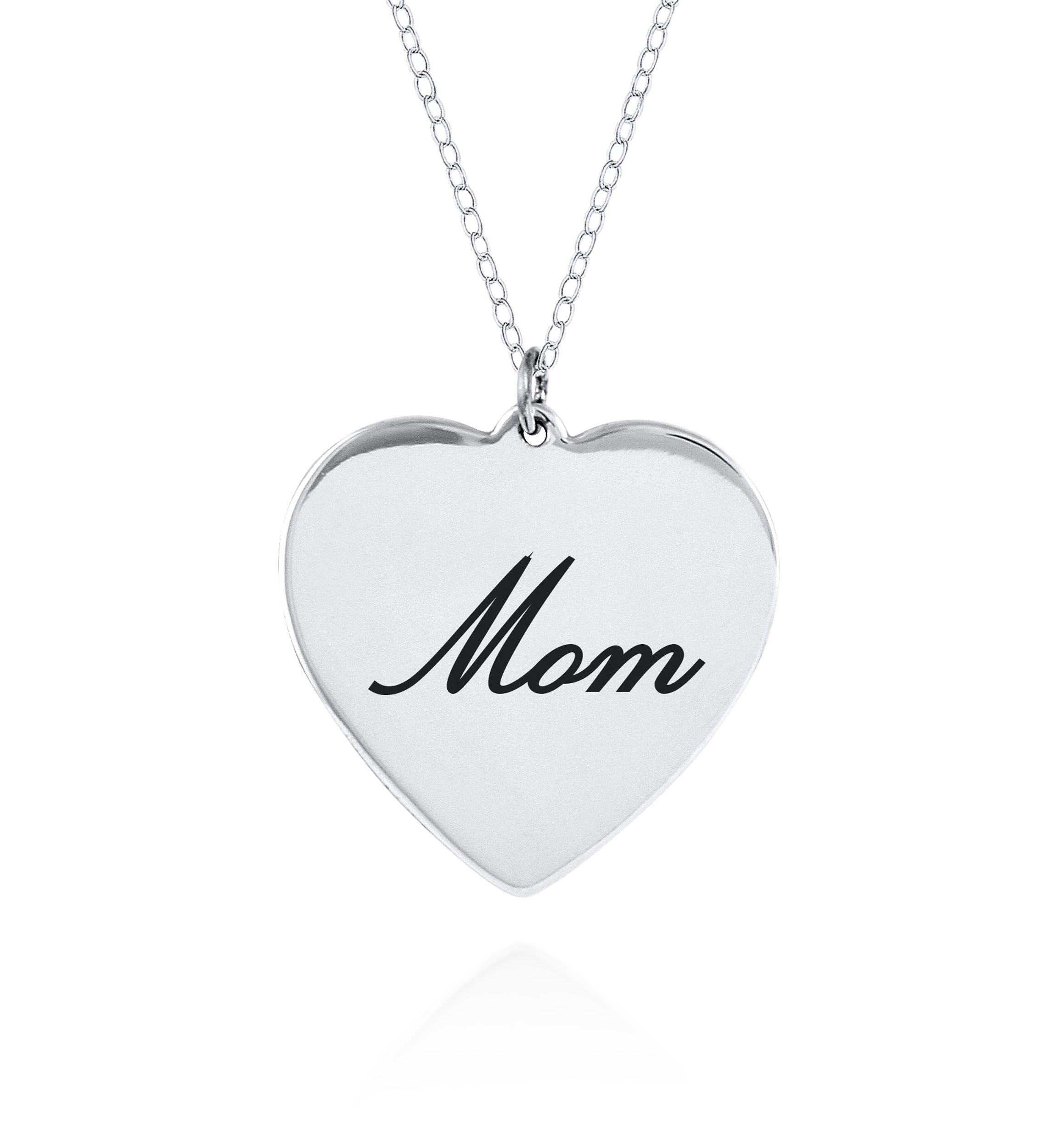 Sterling Silver Mom Pendant