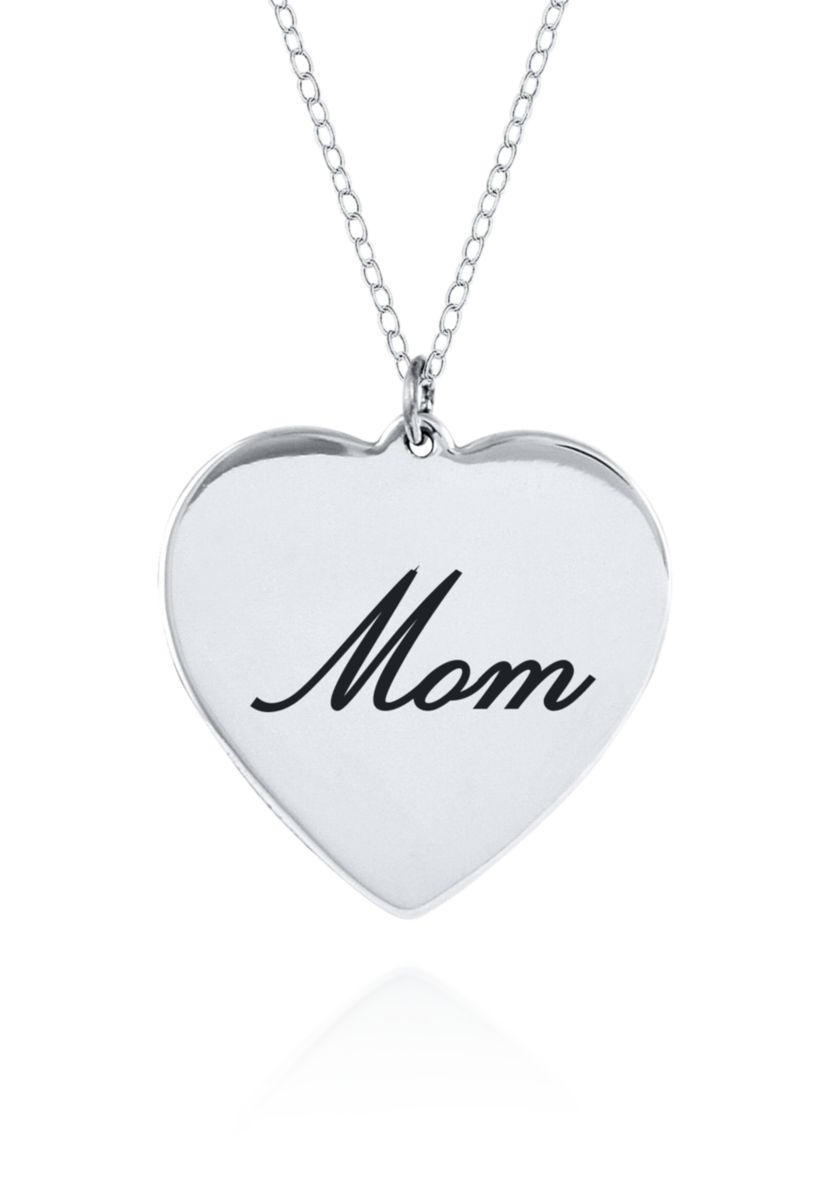 Sterling Silver Mom Pendant