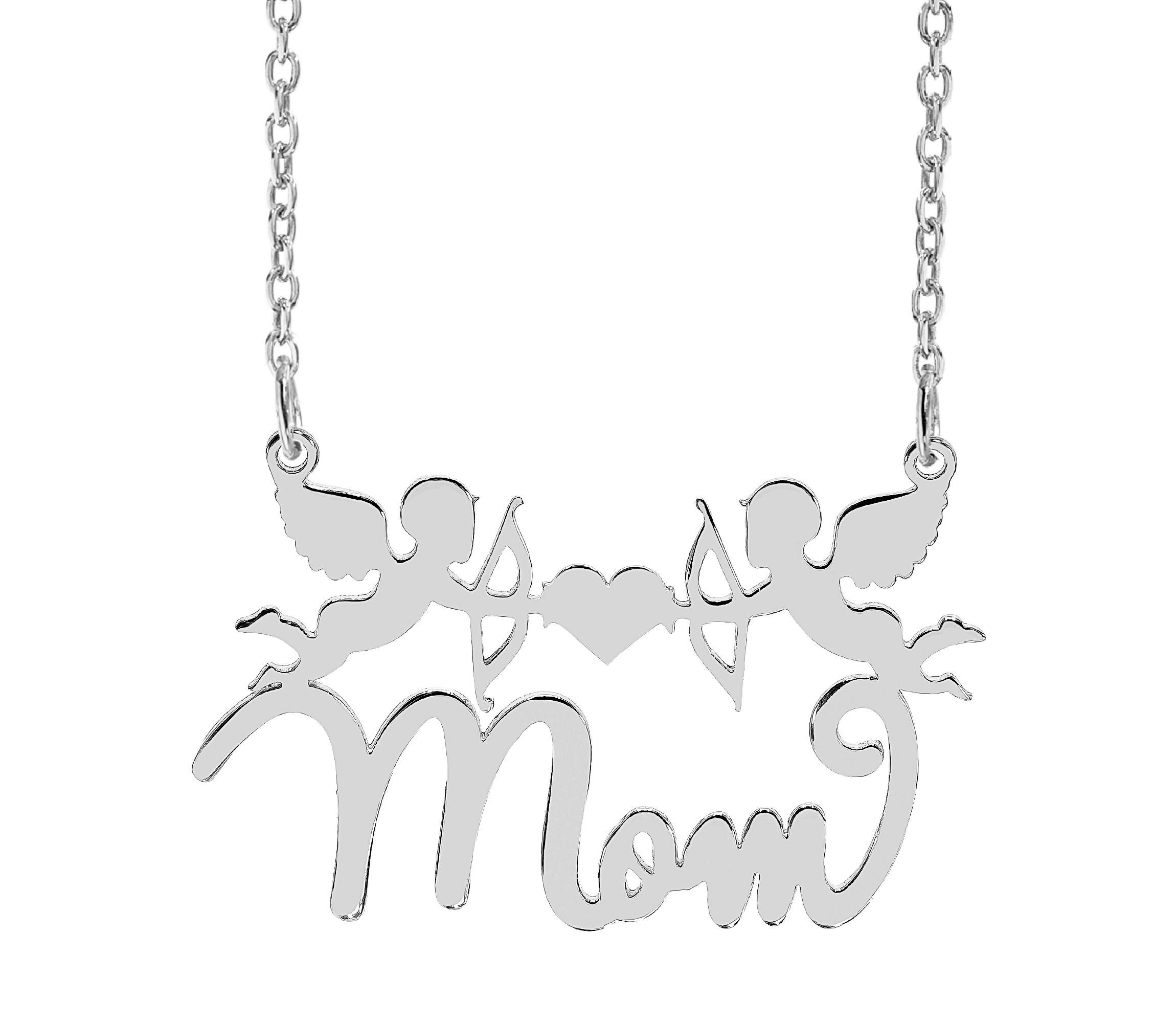 "Mom" Cupid Name Necklace