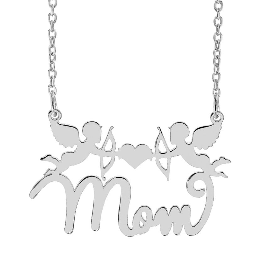 "Mom" Cupid Name Necklace