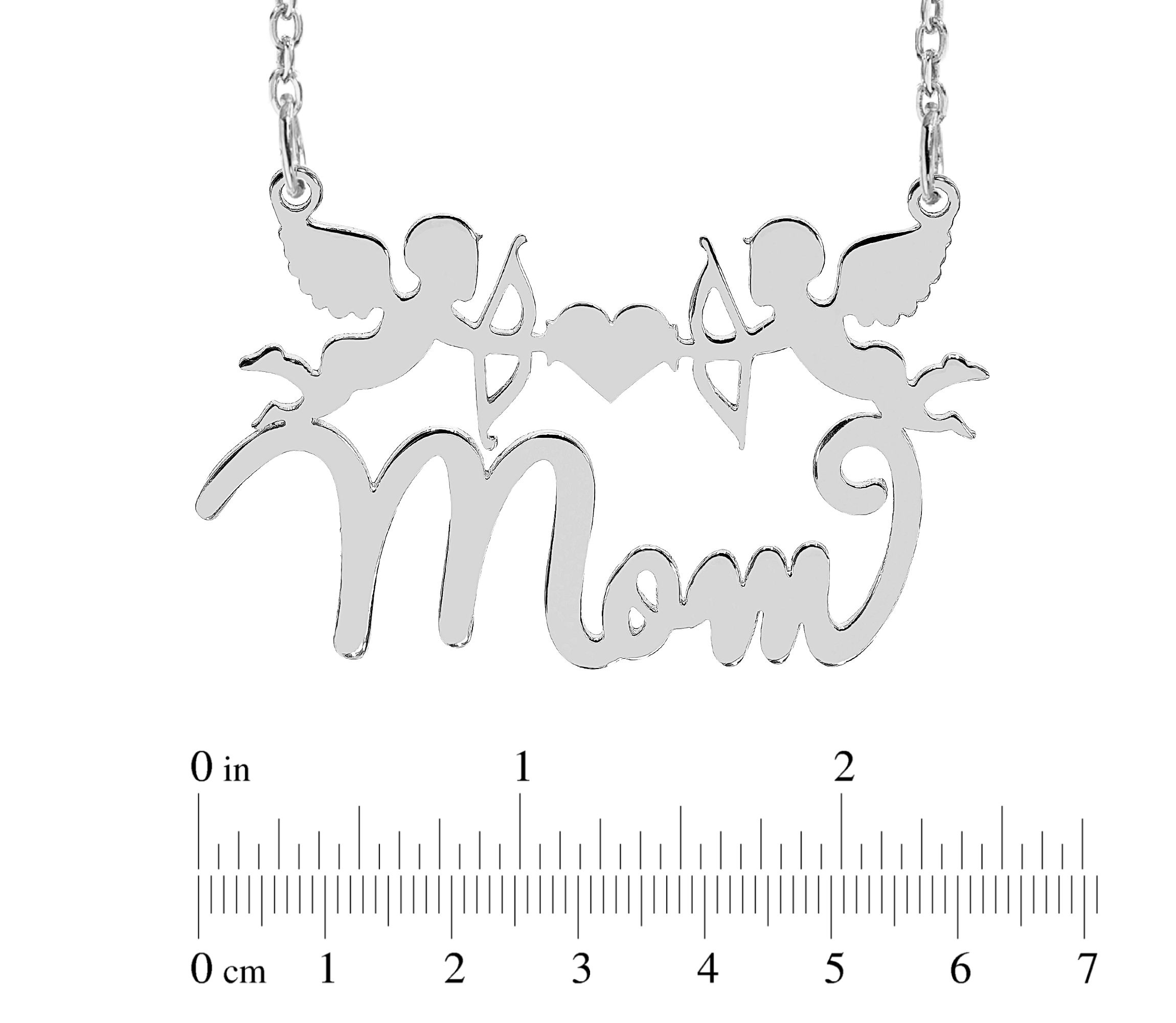 "Mom" Cupid Name Necklace