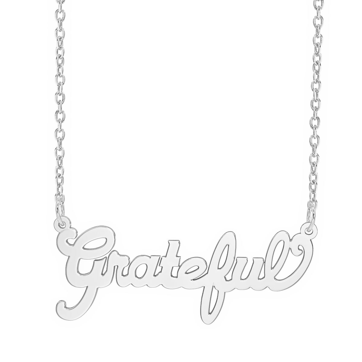 "Grateful" Name Necklace
