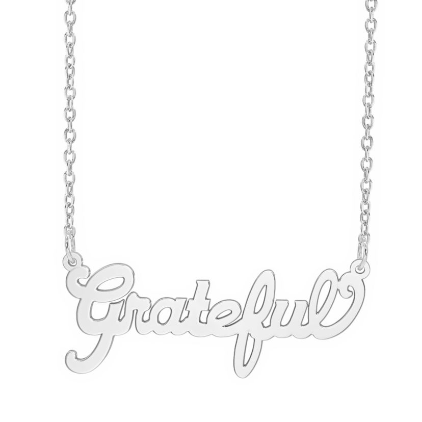"Grateful" Name Necklace