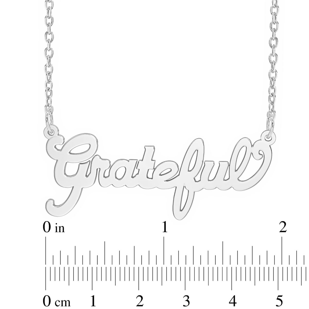 "Grateful" Name Necklace