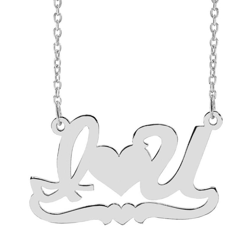 "I-heart-U" Name Necklace