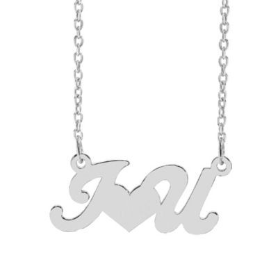 Belk & Co "I-heart-U" Name Necklace