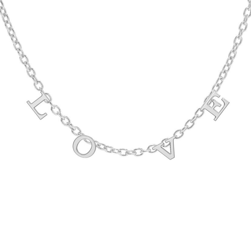Positive Word Initial Necklace. "Love"