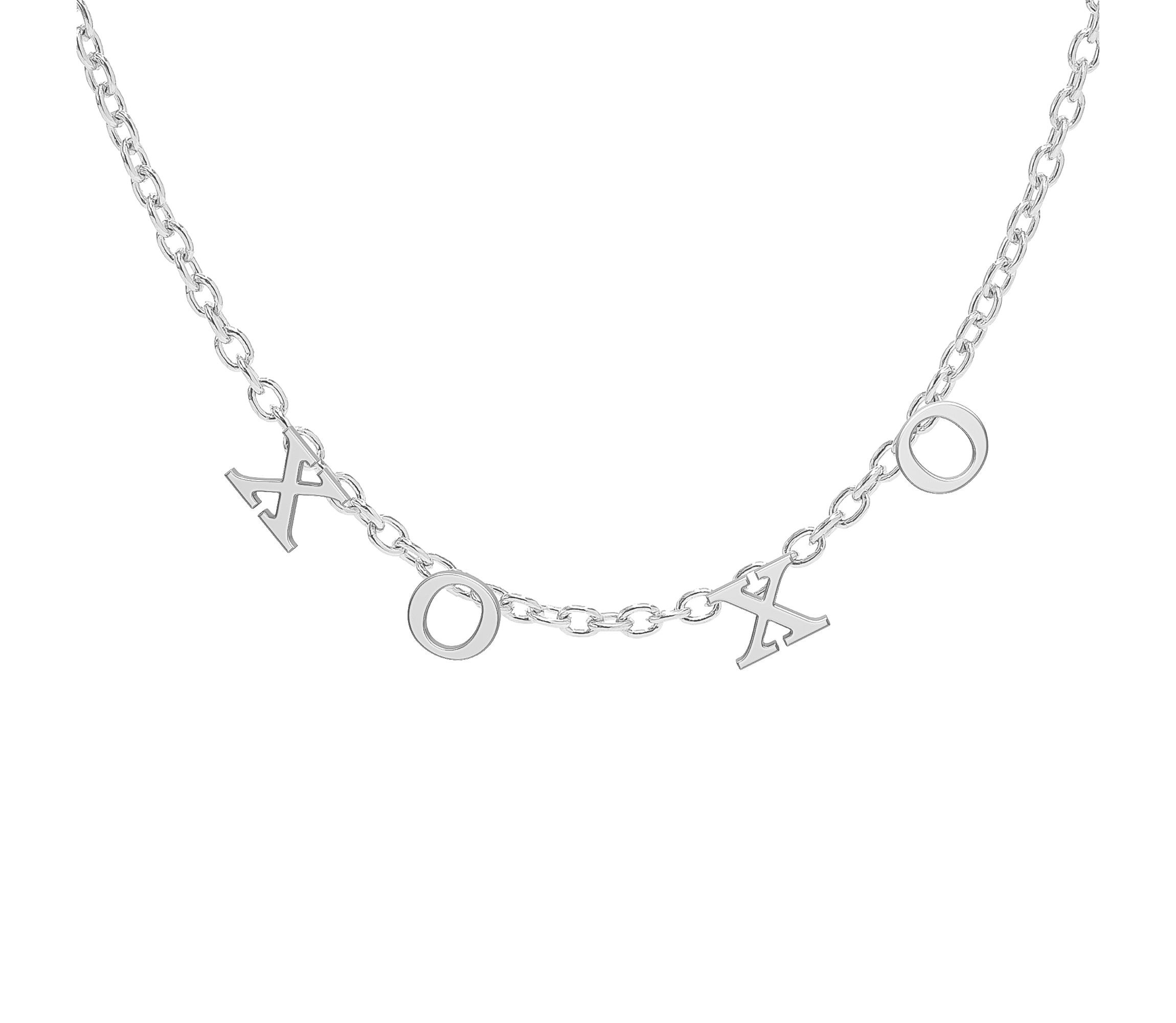 "XOXO" Initial Name Necklace