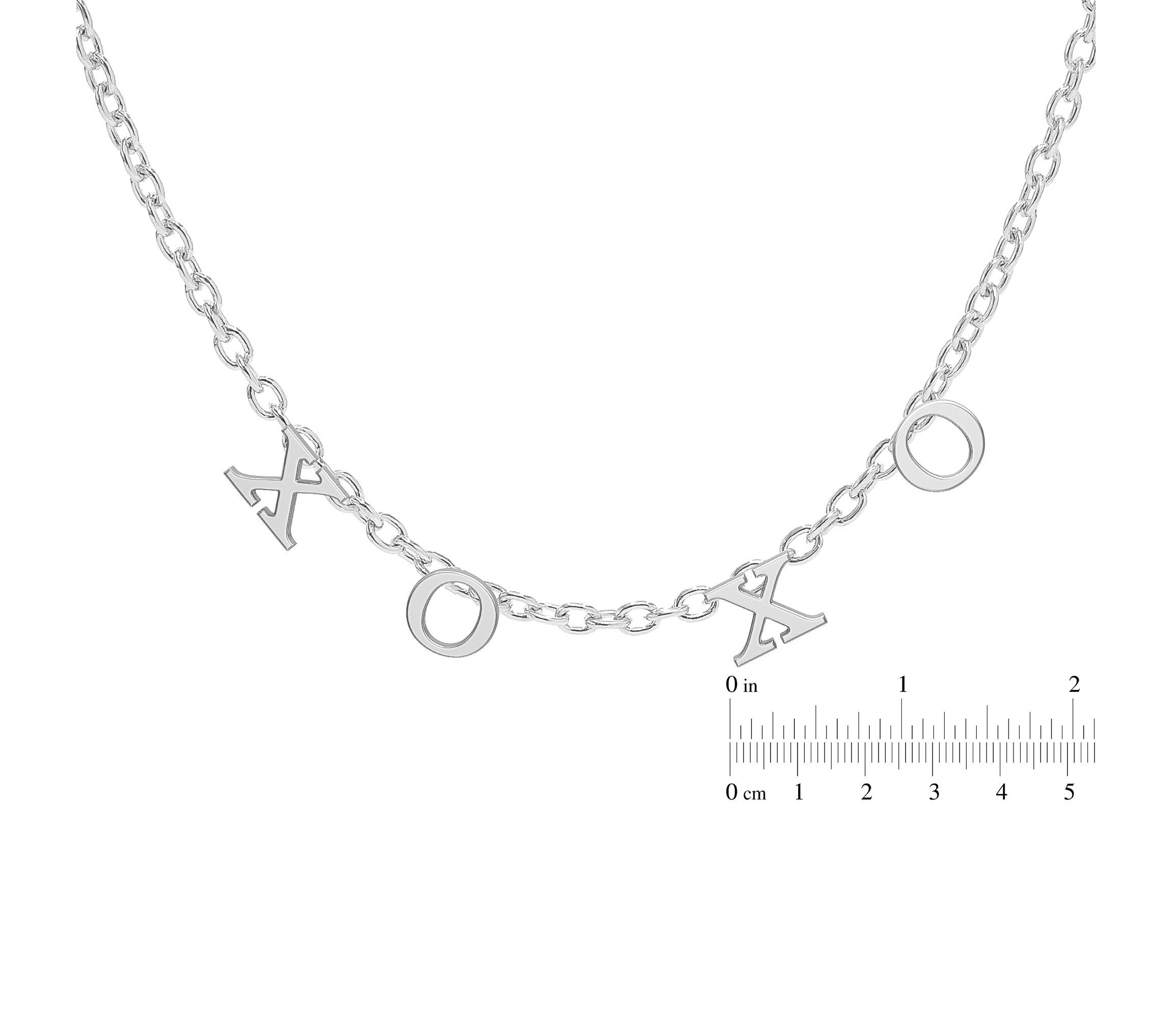 "XOXO" Initial Name Necklace