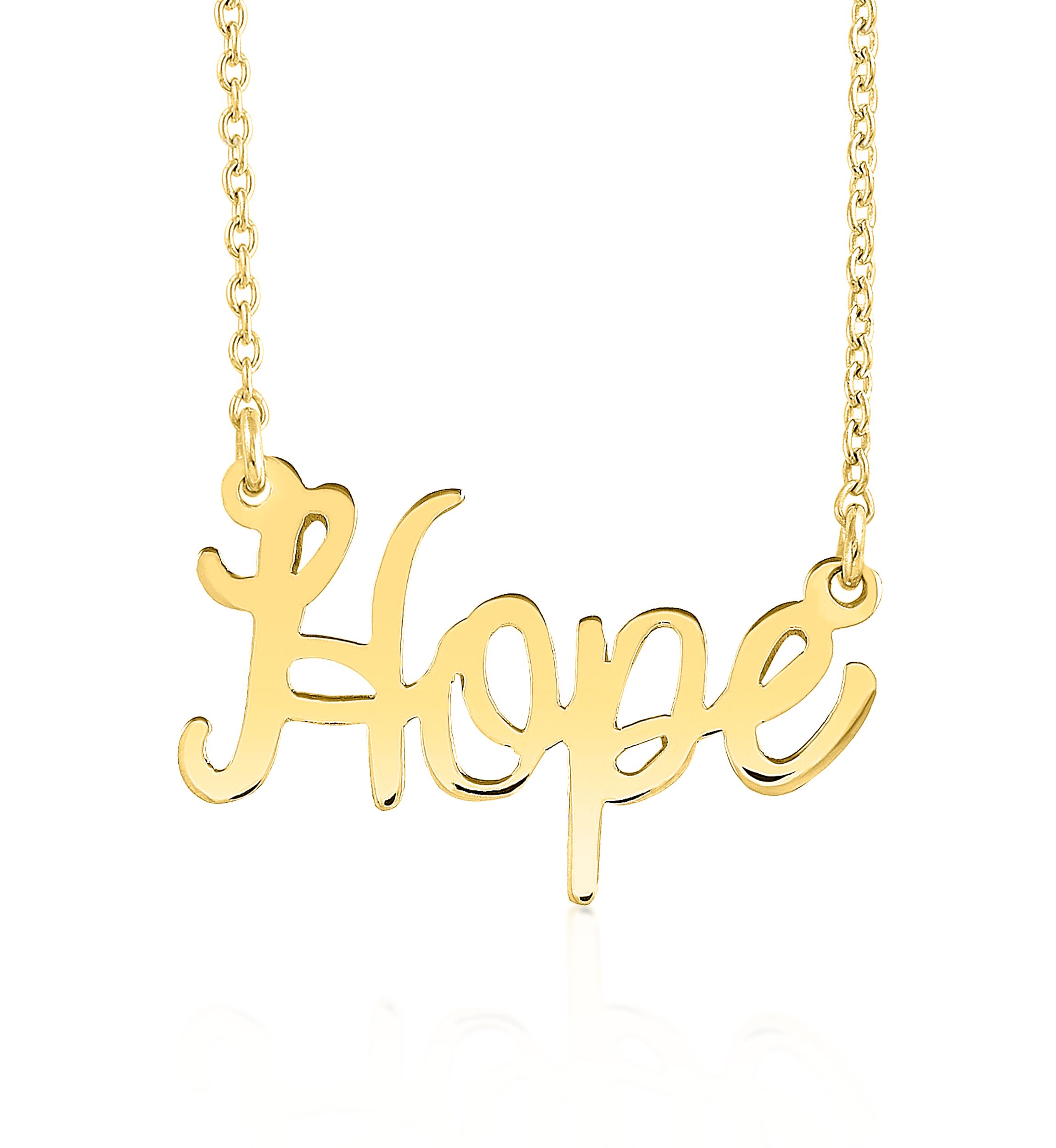 10k Yellow Gold Hope Necklace