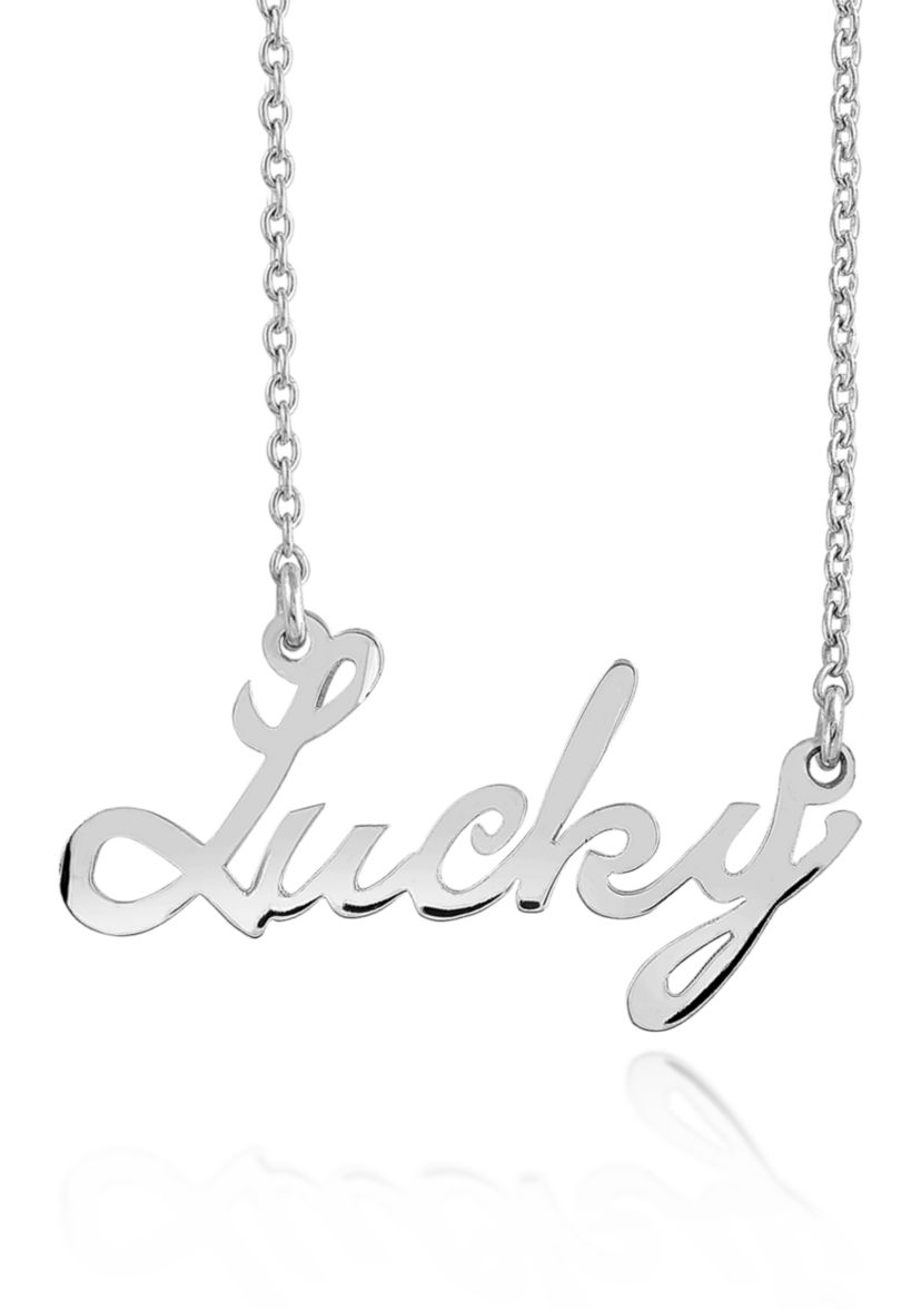 Sterling Silver Lucky Necklace
