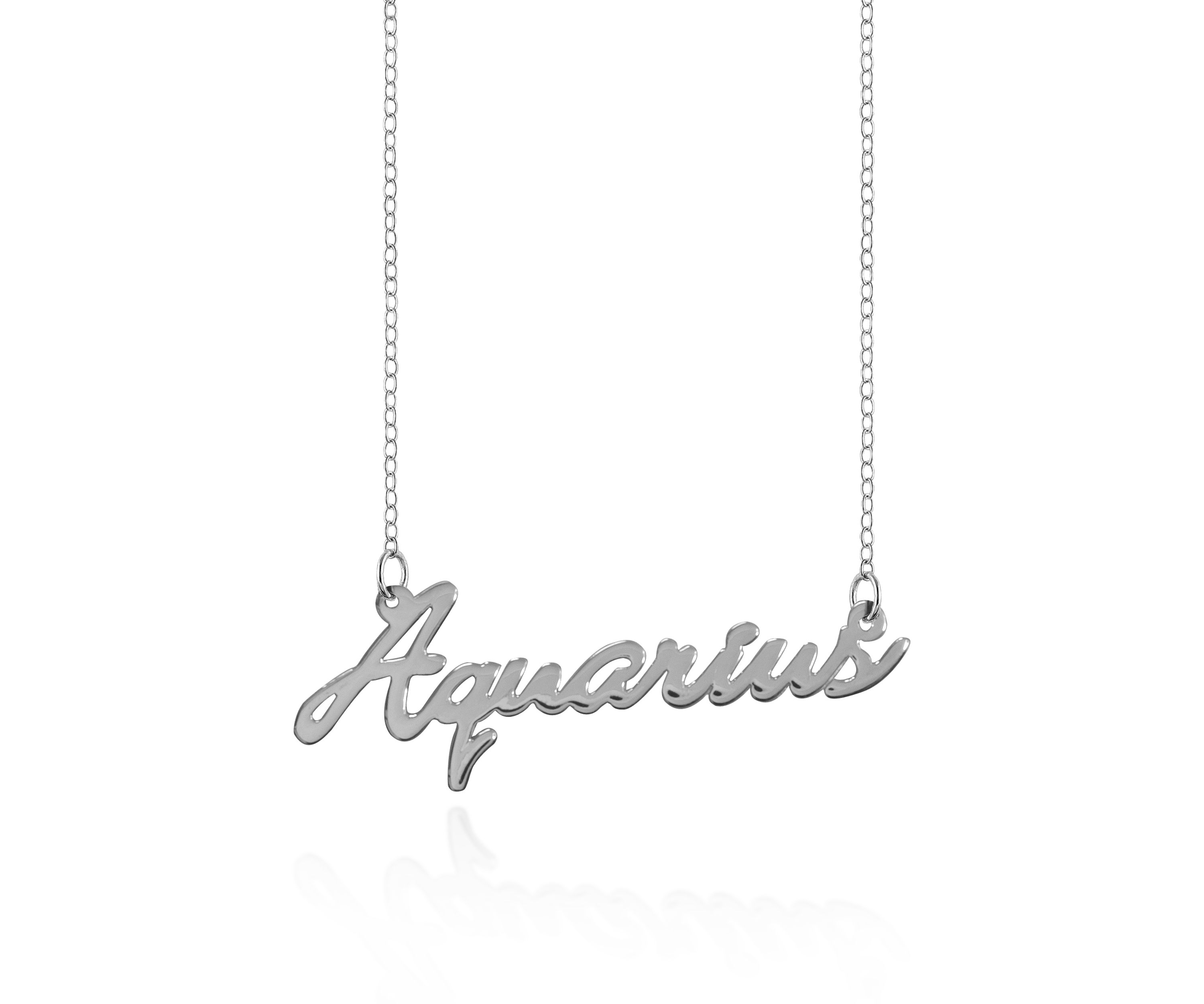 Sterling Silver Aquarius Necklace