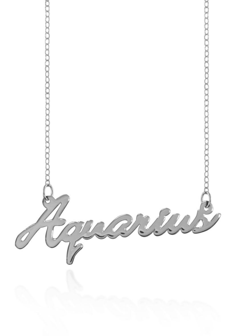 Sterling Silver Aquarius Necklace