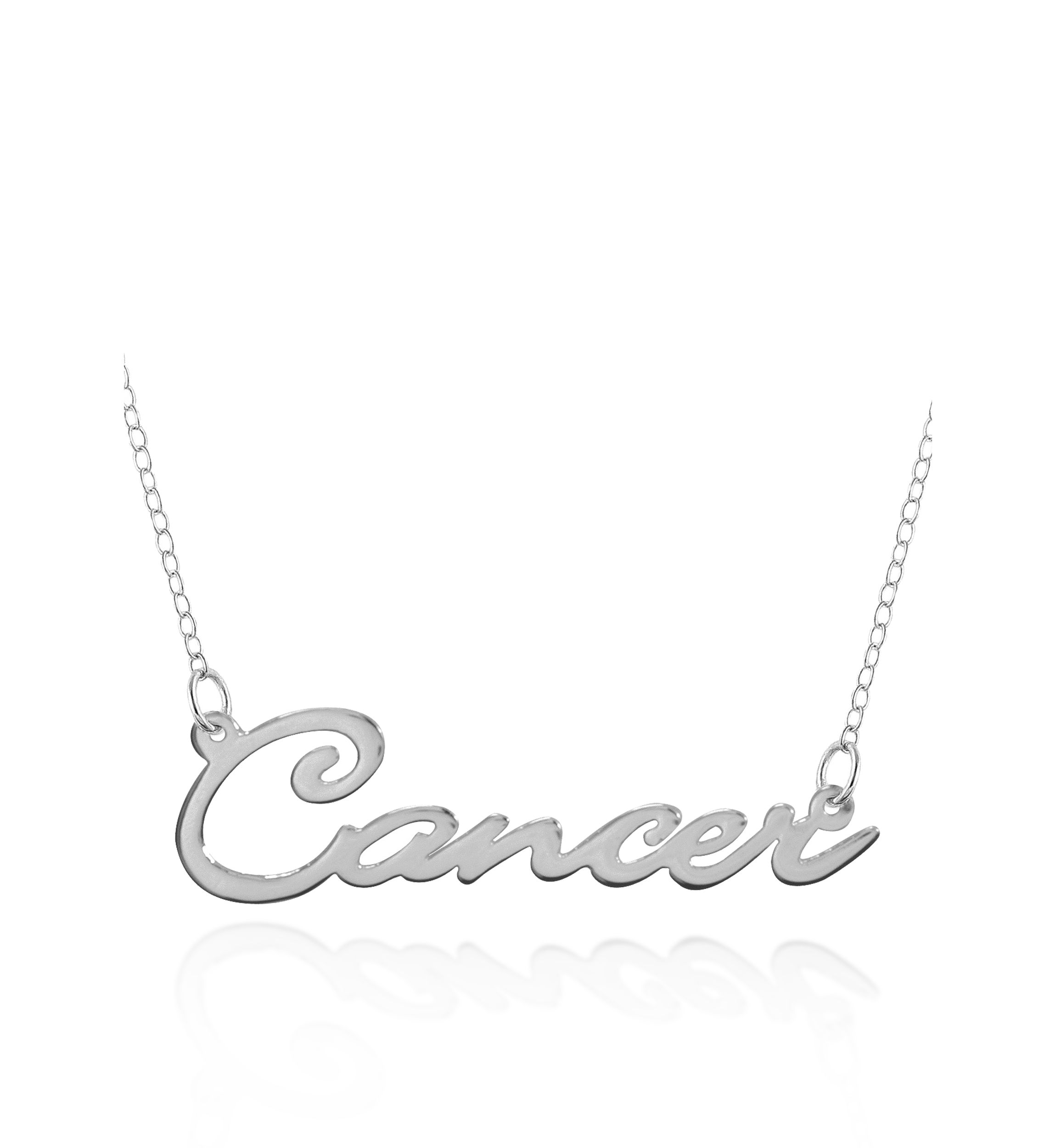 Sterling Silver Cancer Necklace