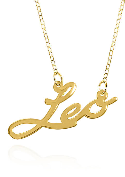 Belk & Co. 14k Yellow Gold Leo Necklace