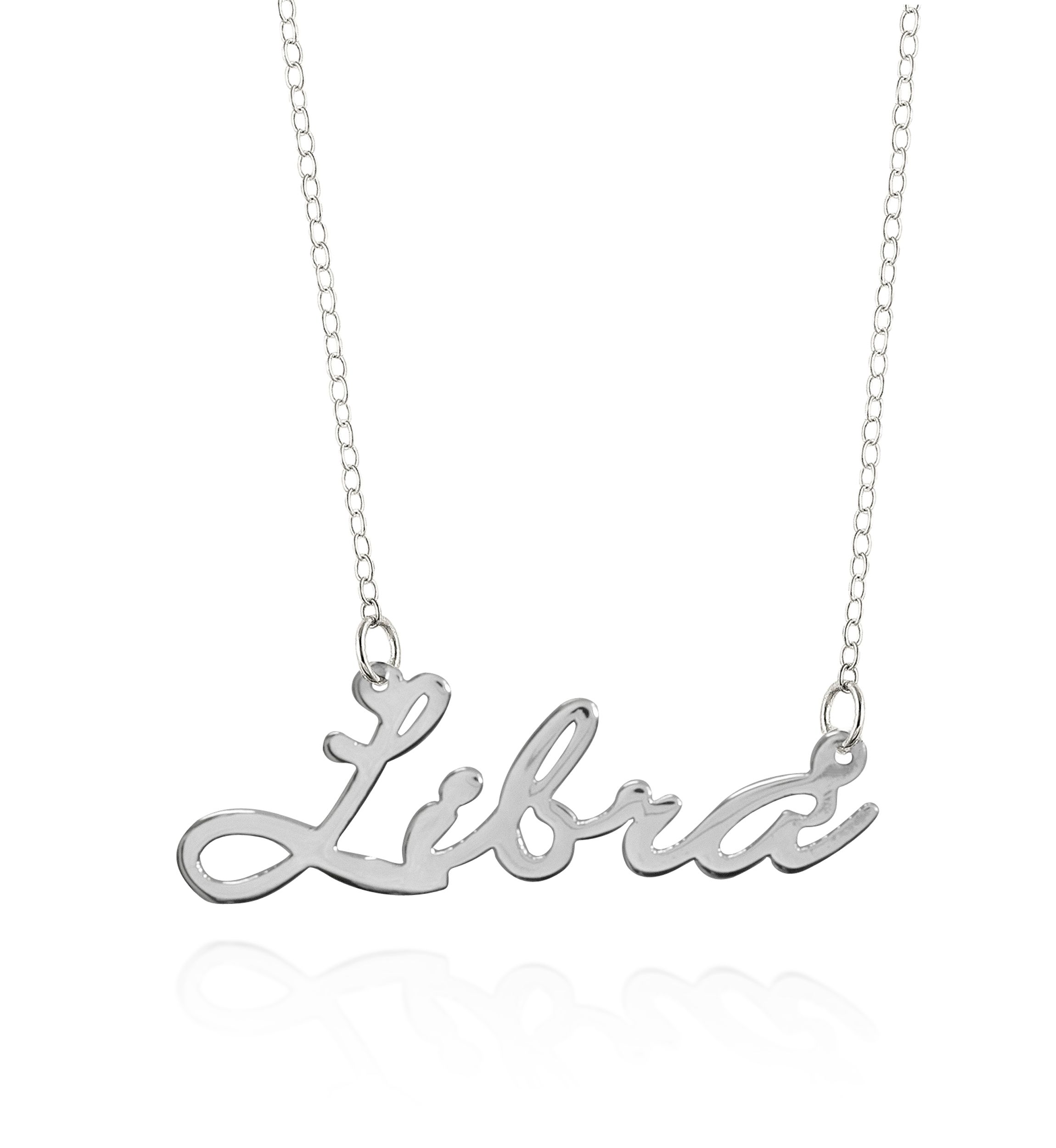 Sterling Silver Libra Necklace
