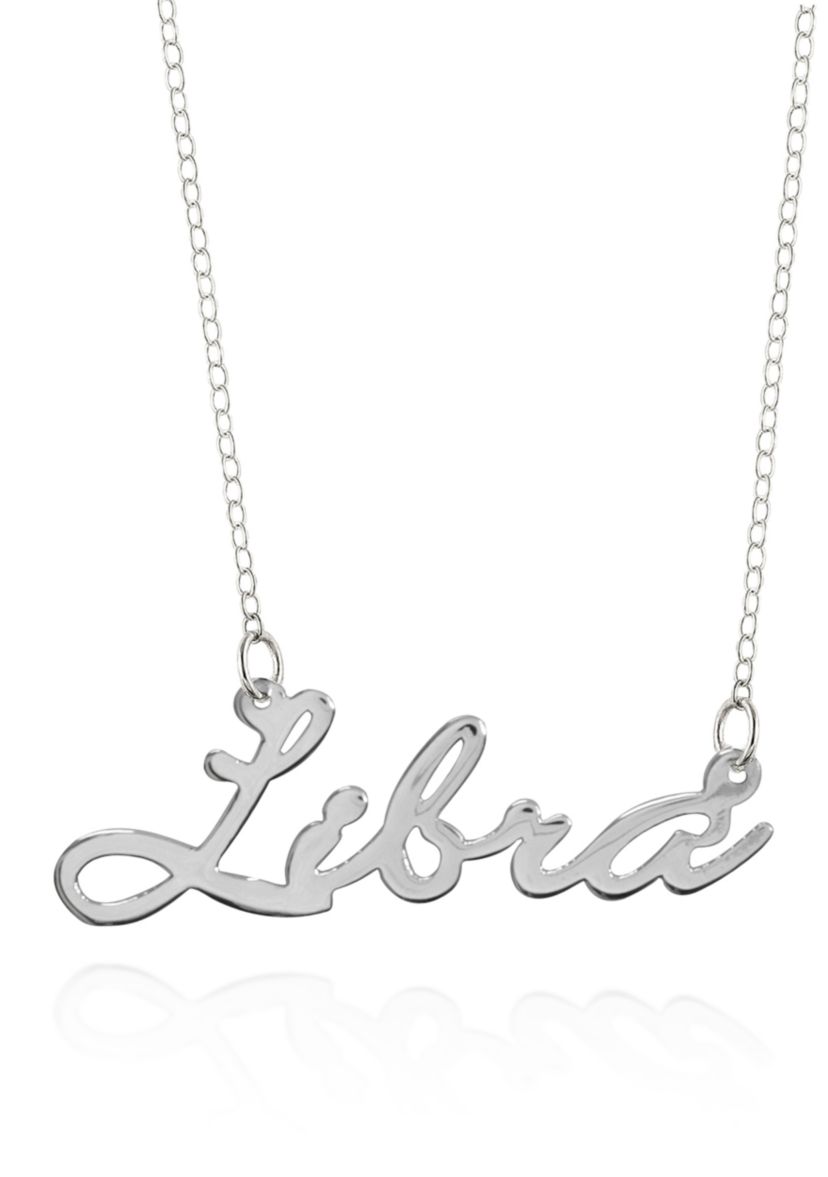 Sterling Silver Libra Necklace