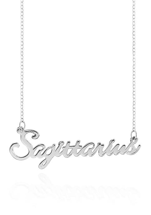 Sterling Silver Sagittarius Necklace