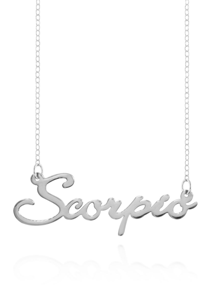 Sterling Silver Scorpio Necklace