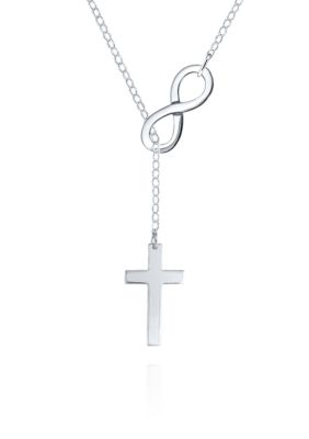 Sterling Silver Infinity Cross Pendant