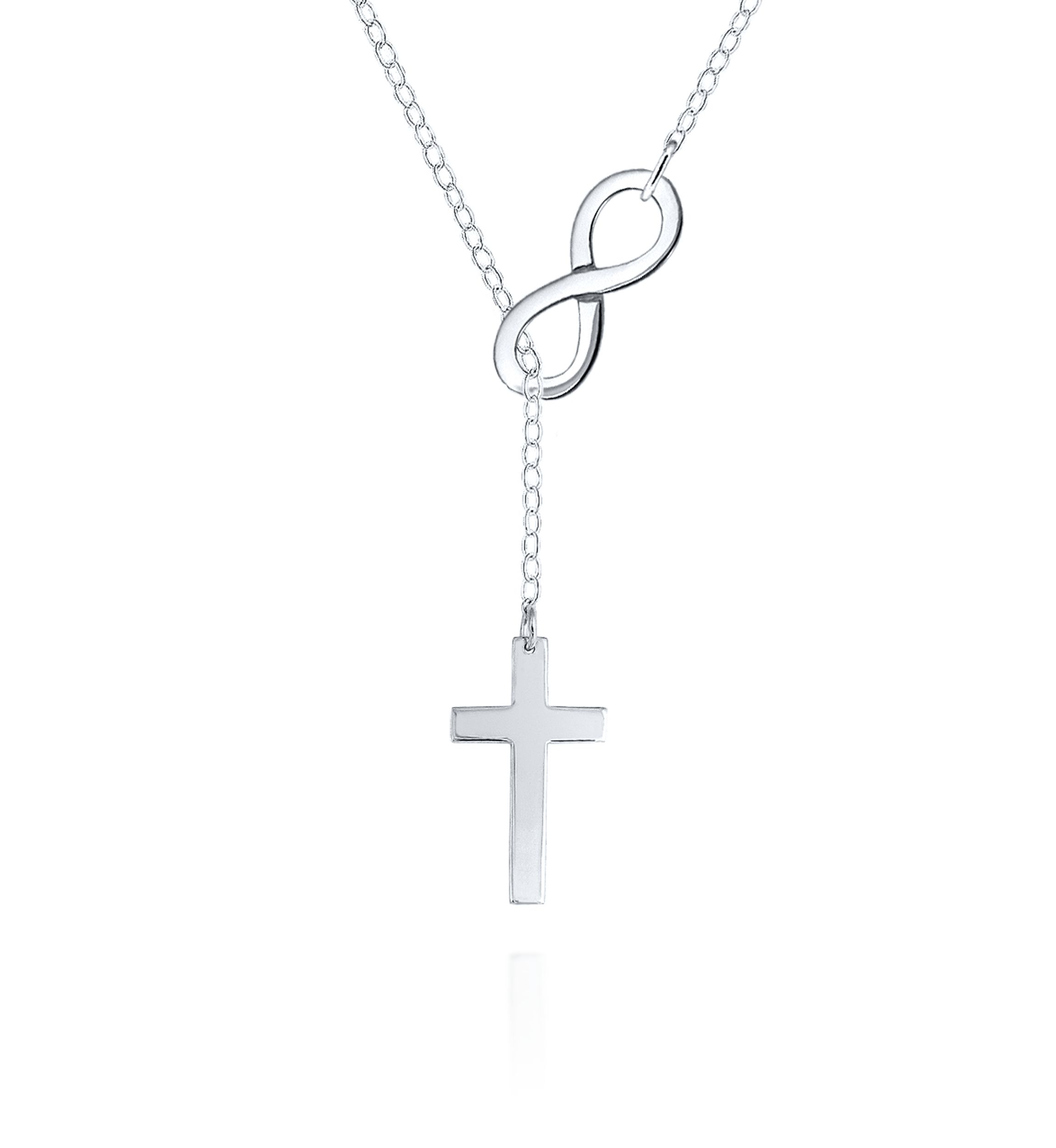Sterling Silver Infinity Cross Pendant
