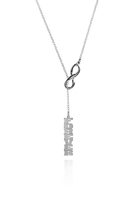 Belk & Co. Sterling Silver Infinity Forever Necklace