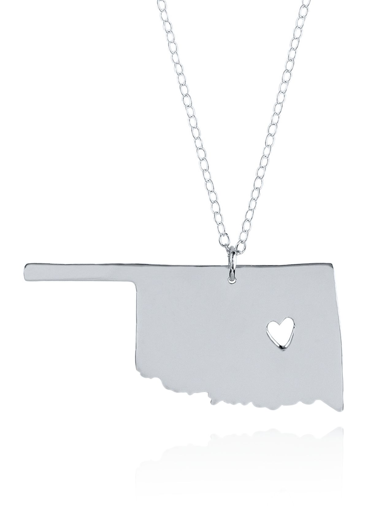 Sterling Silver Oklahoma State Pendant