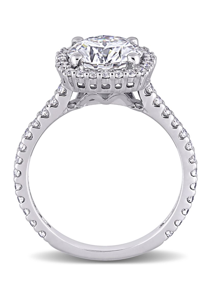 2.5 ct. t.w. Lab Created Moissanite Halo Engagement Ring in 10K White Gold