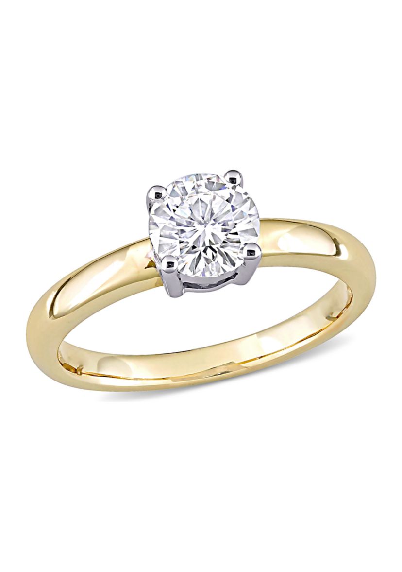 Lab Created 3/4 ct. t.w. Moissanite Solitaire Ring in 14k Yellow Gold
