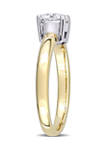 Lab Created 3/4 ct. t.w. Moissanite Solitaire Ring in 14k Yellow Gold