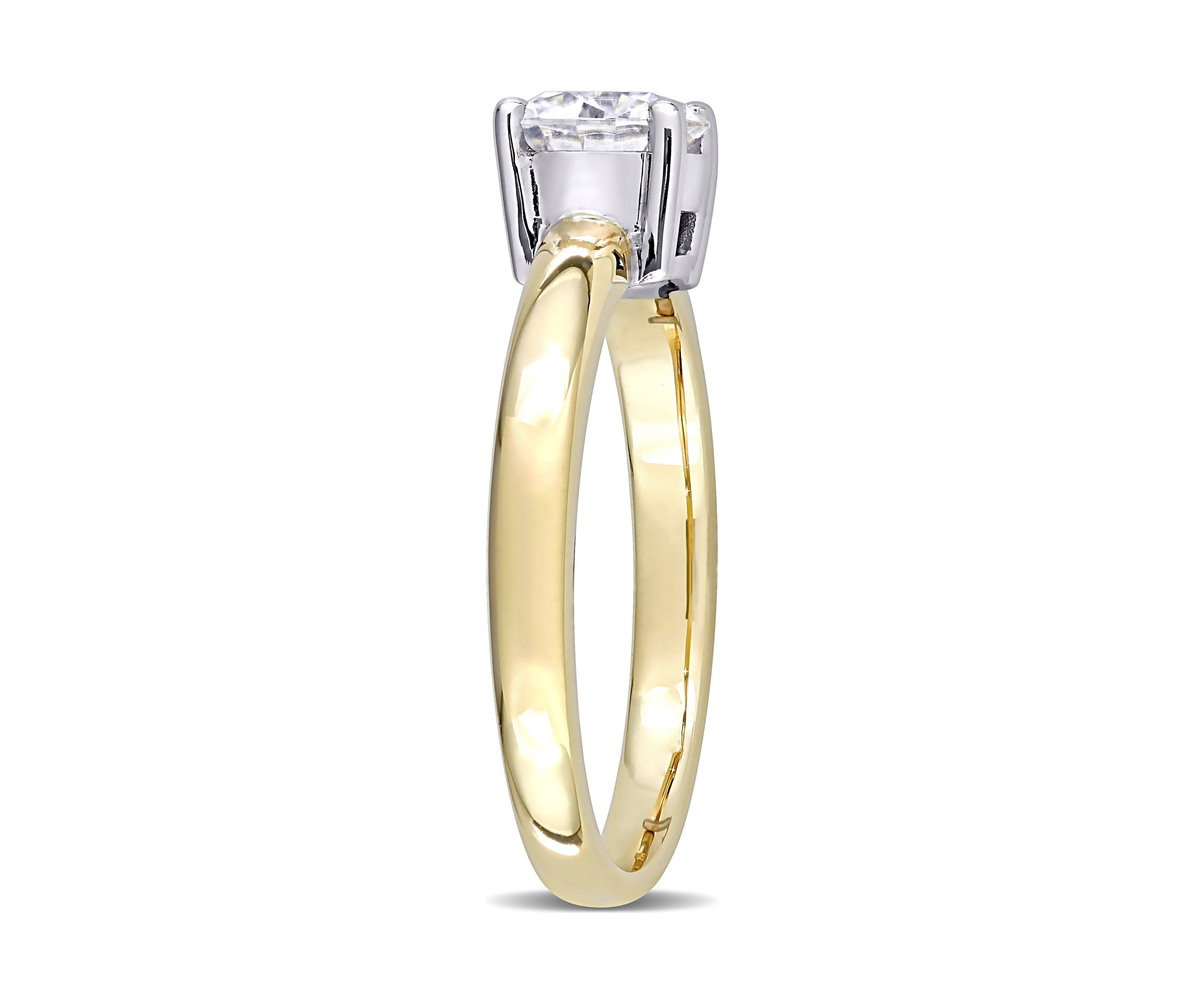Lab Created 3/4 ct. t.w. Moissanite Solitaire Ring in 14k Yellow Gold