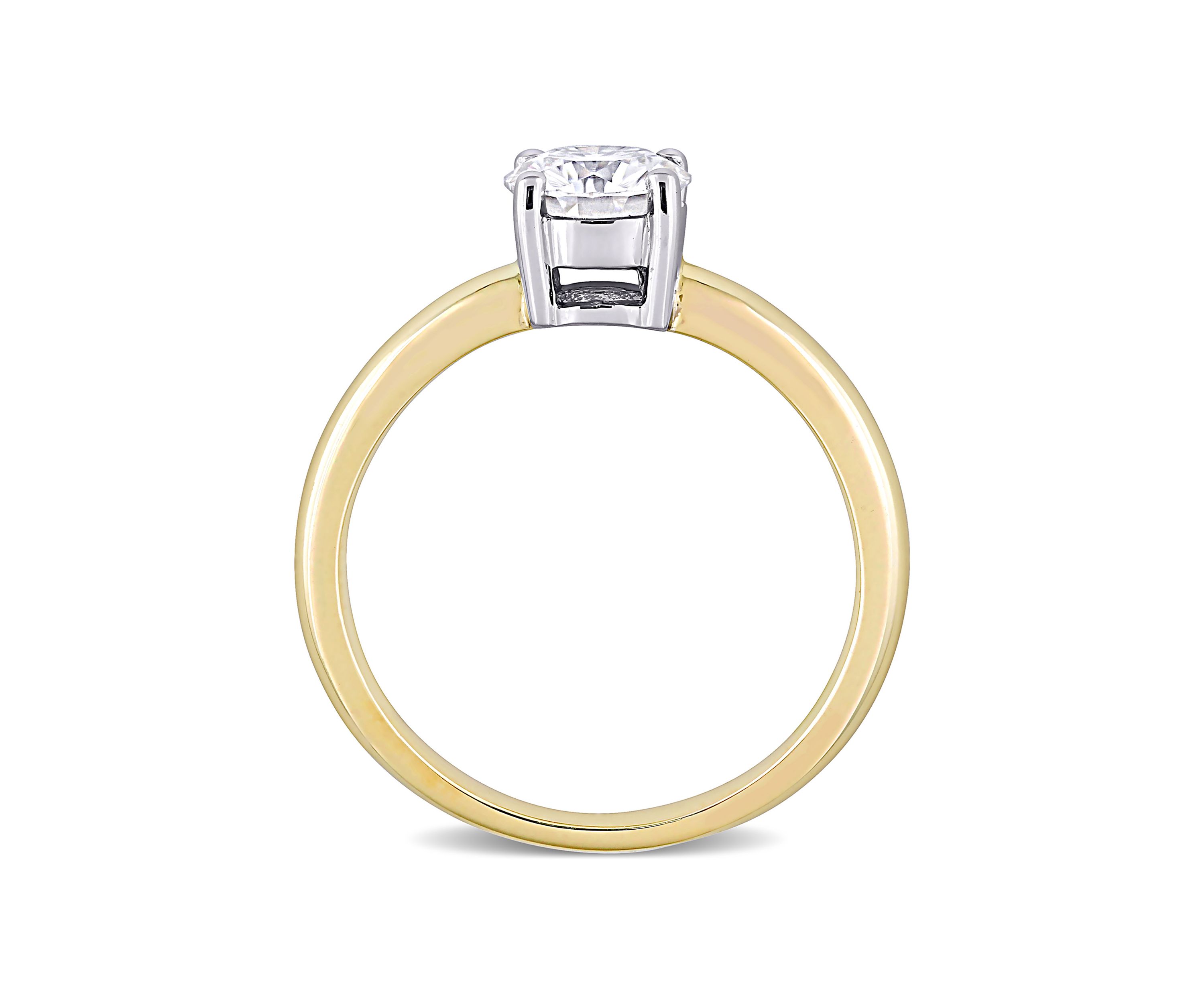 Lab Created 3/4 ct. t.w. Moissanite Solitaire Ring in 14k Yellow Gold