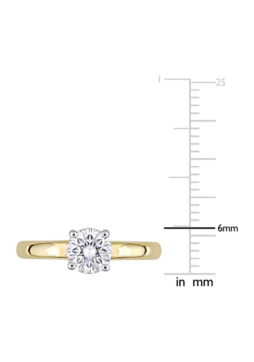 Lab Created 3/4 ct. t.w. Moissanite Solitaire Ring in 14k Yellow Gold