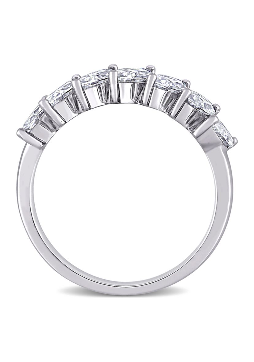 3.5 ct. t.w. Marquise-Cut Lab Created Moissanite Anniversary Ring in 10K White Gold