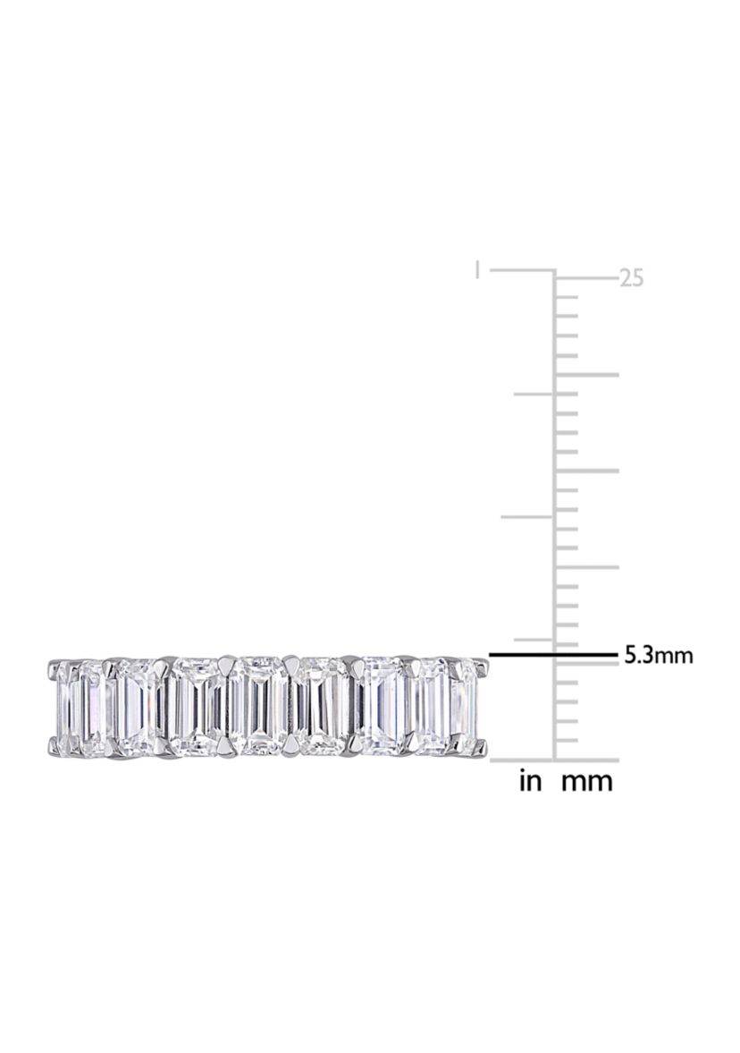 2.75 ct. t.w. Emerald-Cut Lab Created Moissanite Semi-Eternity Ring in 10K White Gold
