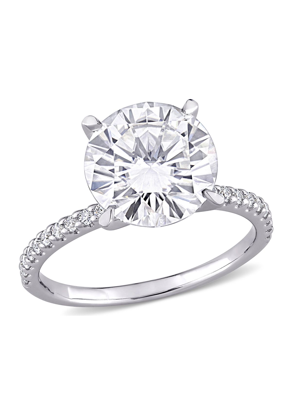 4.2 ct. t.w. Lab Created Moissanite Engagement Ring in 10K White Gold