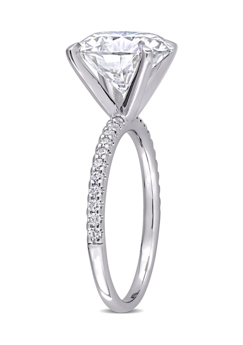 4.2 ct. t.w. Lab Created Moissanite Engagement Ring in 10K White Gold