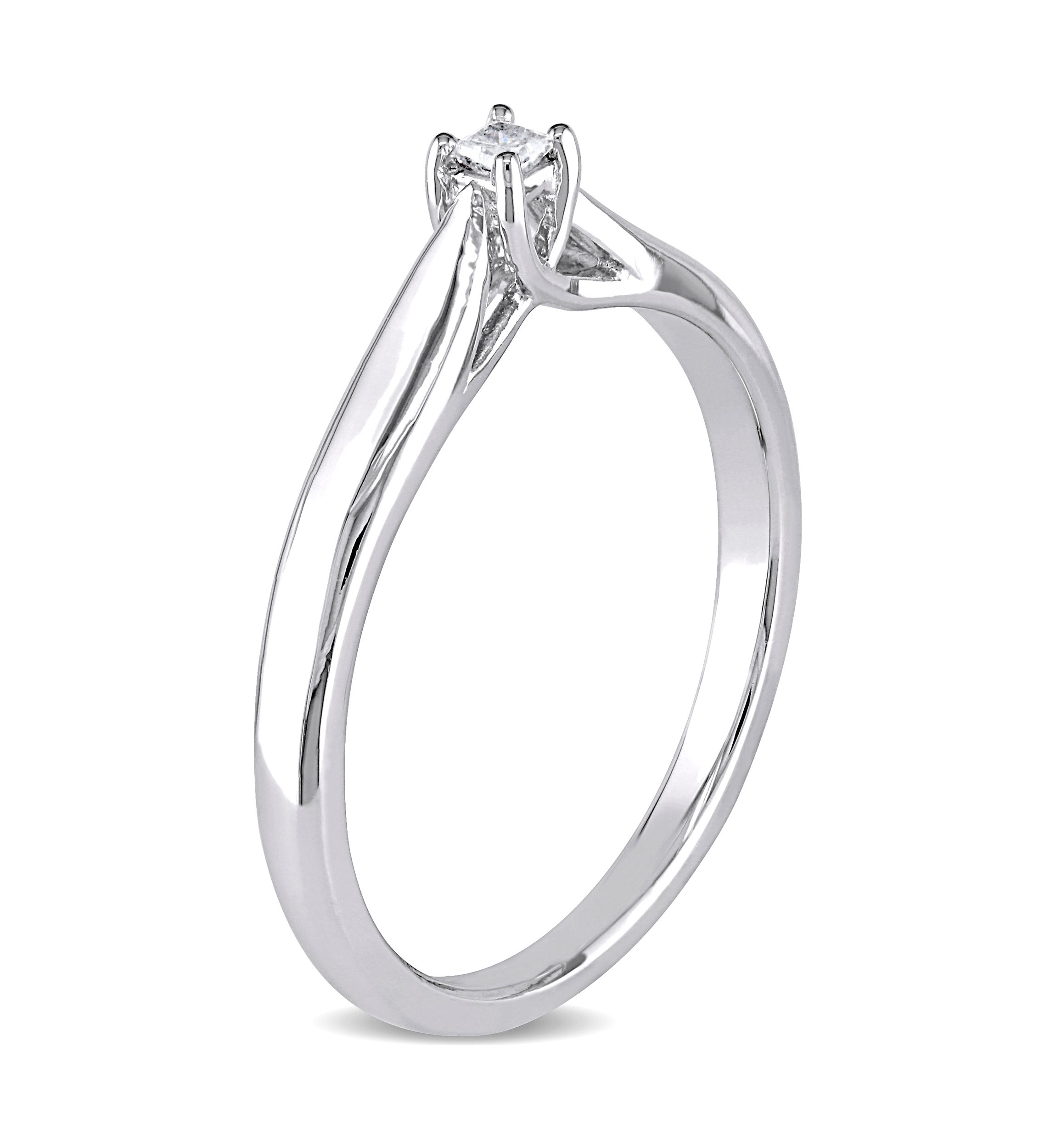 1/10 ct. t.w. Diamond Vintage Engagement Ring in Sterling Silver