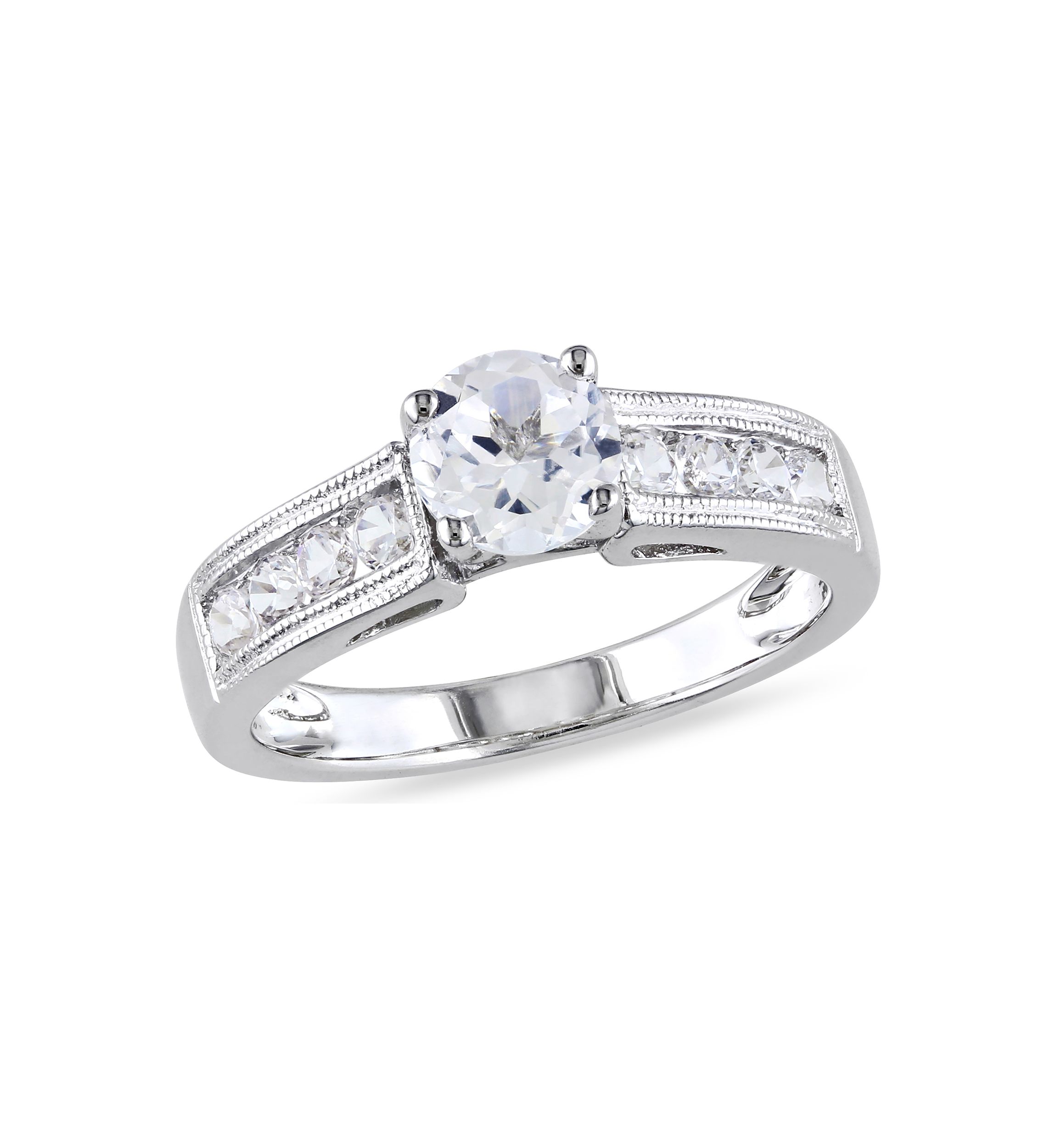 1.5 ct. t.w. Created White Sapphire Engagement Ring in Sterling Silver
