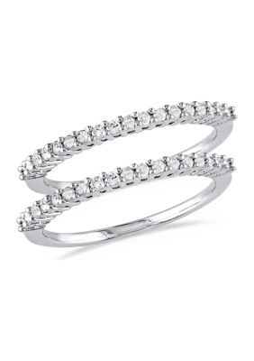 Belk & Co 1/3 Ct. T.w. Diamond Anniversary 2-Piece Ring Set In Sterling Silver