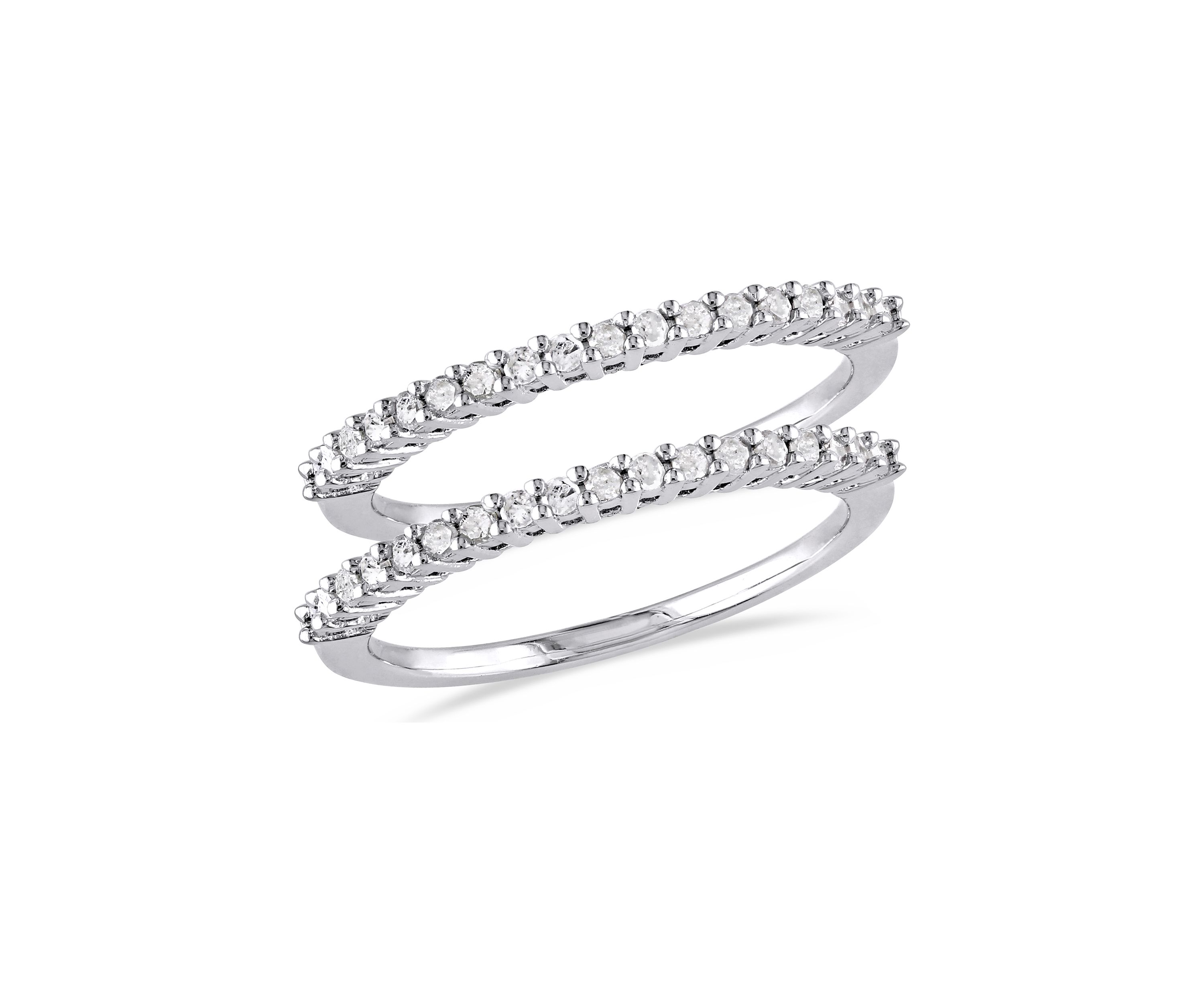 1/3 ct. t.w. Diamond Anniversary 2-Piece Ring Set In Sterling Silver