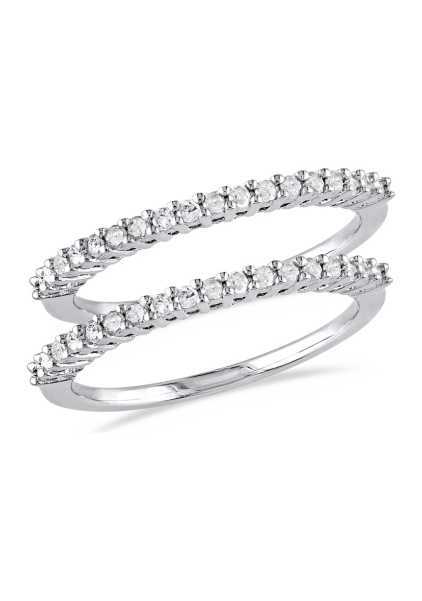 1/3 ct. t.w. Diamond Anniversary 2-Piece Ring Set In Sterling Silver
