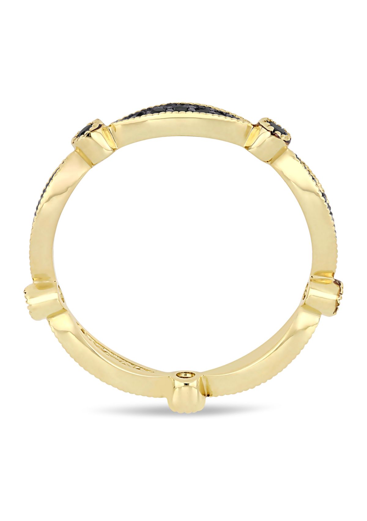 1/4 ct. t.w. Black Diamond Eternity Band in 10k Yellow Gold