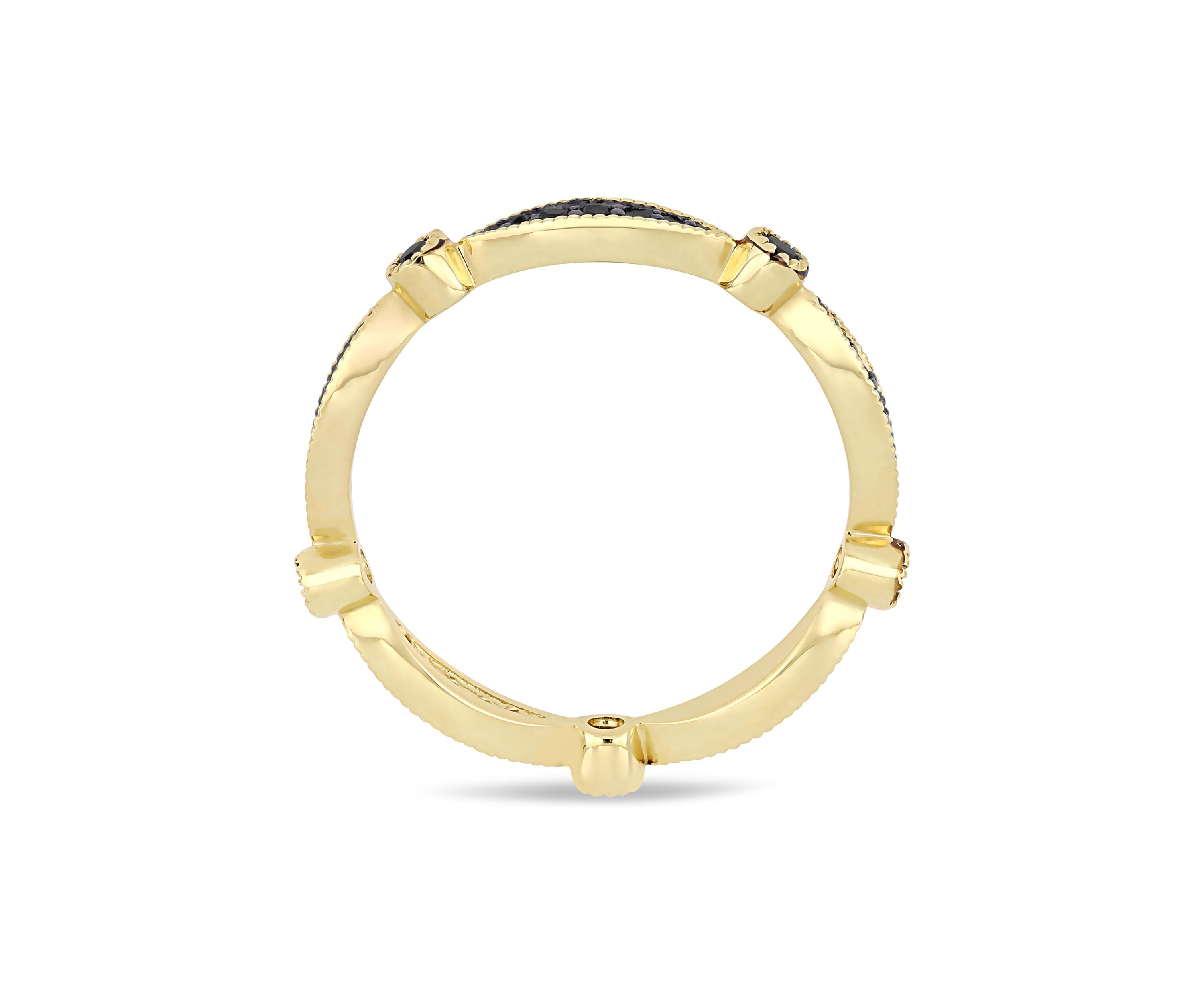 1/4 ct. t.w. Black Diamond Eternity Band in 10k Yellow Gold