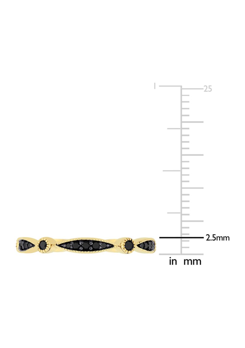 1/4 ct. t.w. Black Diamond Eternity Band in 10k Yellow Gold