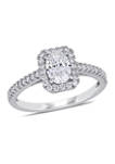 1 ct. t.w. Diamond Oval Halo Engagement Ring in 14k White Gold