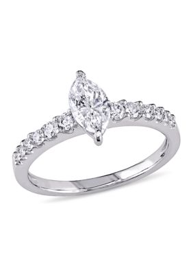 Belk & Co 1 ct. t.w. Diamond Marquise Cut Engagement Ring in 14k White Gold