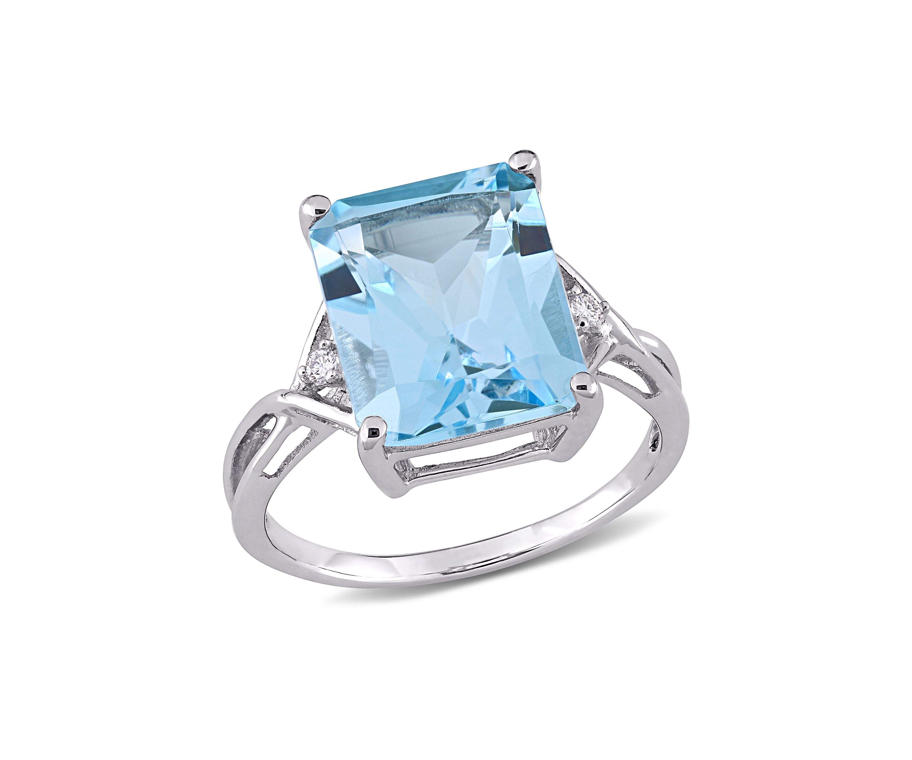 7.5 ct. t.w. Blue Topaz Cocktail Ring in Sterling Silver